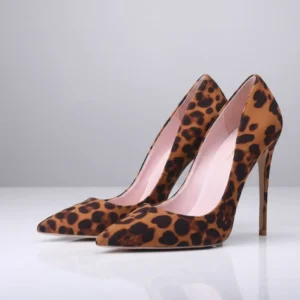 Zapatos de Tacón Zhabtuc Stilettos Leopardo 12 cm